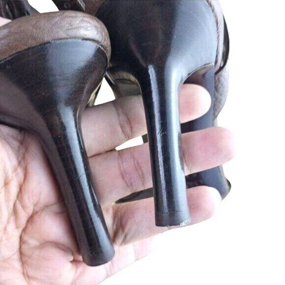 Celine Brown Leather Sandal 38B - Picture 8 of 10